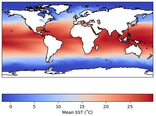 Global SST map