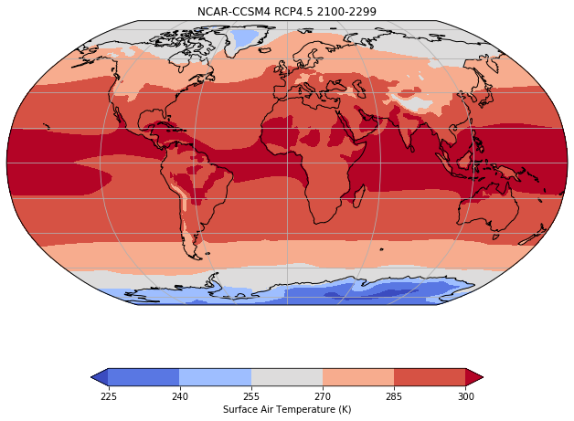 Screendump of plot with pleasing map projection